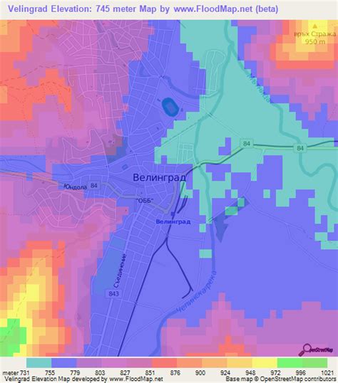 Elevation of Velingrad,Bulgaria Elevation Map, Topography, Contour