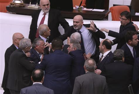 Legislator hospitalized after brawl in Turkey's parliament | AP News