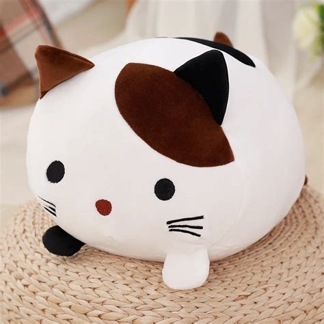 1pc 30cm Creative Kawaii Plush Cat Toys Soft Stuffed Down Cotton Pillow Cartoon Animal Kids Baby ...