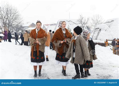 Romanian Winter Festival in Maramures Editorial Photography - Image of baiamare, moldova: 135220987