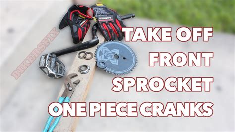 How to Remove/Change Front Sprocket/Big Sprocket One Piece Cranks - YouTube