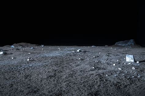 Moon Surface Against a Night Sky - HDRi Maps and Backplates