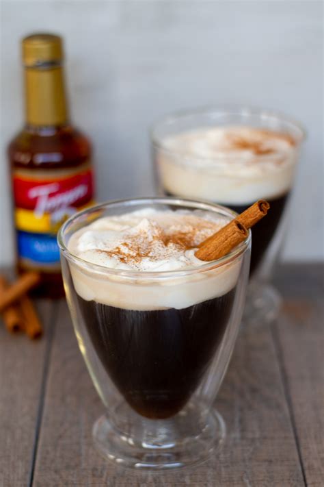 Bourbon Salted Caramel Coffee with Whipped Cream #ChristmasSweetsWeek | With Two Spoons