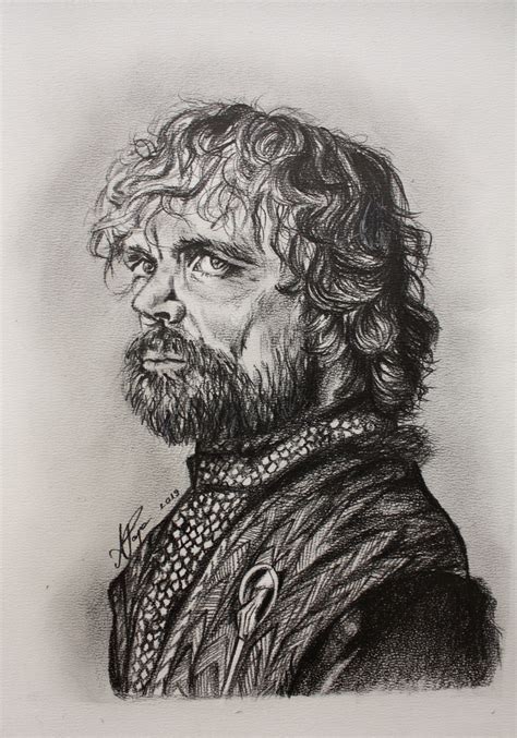 Tyrion Lannister Game of Thrones Drawing - Andreea Popa Art