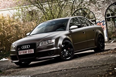 Matte Black Audi RS4: The Epitome of Badassery