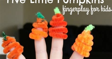 Five Little Pumpkins Fingerplay for Preschoolers | School Time Snippets