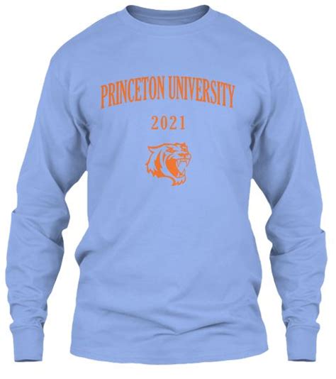 Princeton University 2021 T Shirt Light Blue T-Shirt Front | Princeton ...