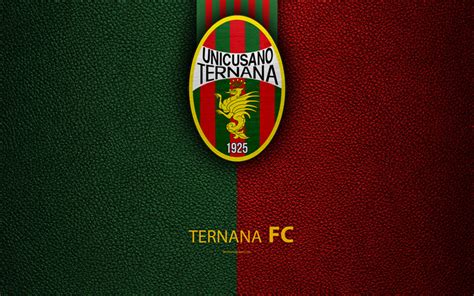 Download wallpapers Ternana FC, 4K, Italian football club, logo, Terni, Italy, Serie B, leather ...