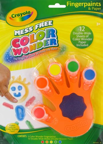 Crayola Mess Free Color Wonder Finger Paint Set, 1 ct - Kroger