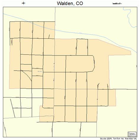 Map Of Walden Colorado