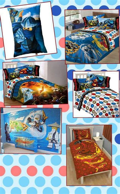 Ninjago bedrooms!!!!!!! Love the wall!!!!