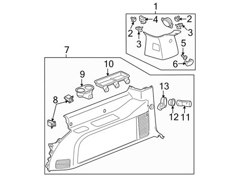 Chevrolet Suburban 2500 Interior Quarter Panel Trim Panel (Lower ...