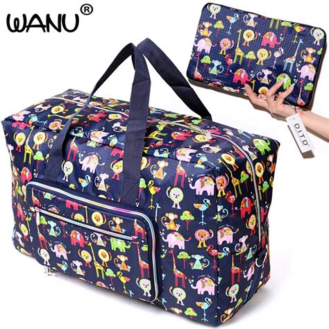 New Waterproof Nylon Foldable Home Travel Package Popular Bag Big Size Folding Carry on Duffle ...