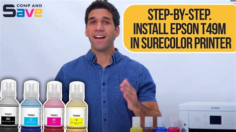 Epson SureColor F170 Printer Ink Refill Instruction - YouTube