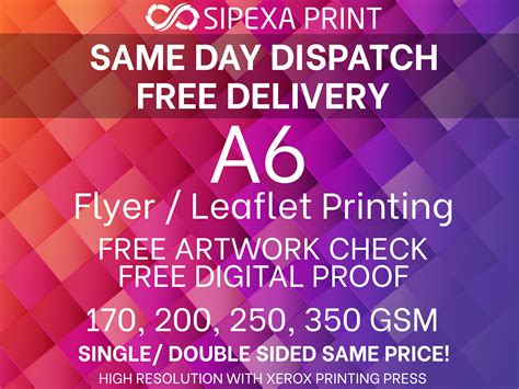 A6 Flyer A6 Leaflet Custom Flyer Leaflet Printing in Full | Etsy