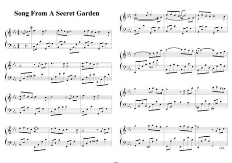 Song From A Secret Garden - ноты композиции | Songs, Piano music, Sheet music