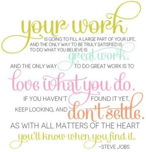 Steve Jobs Quote About Work Pictures, Photos, and Images for Facebook, Tumblr, Pinterest, and ...