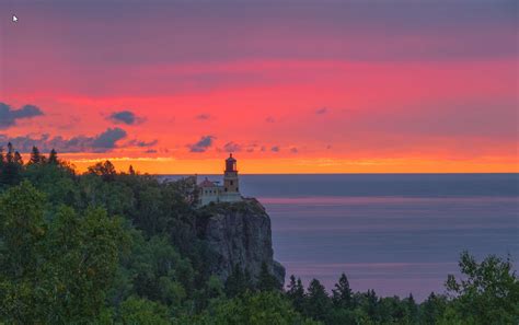 Duluth Harbor Cam: Sunrise at Split Rock Lighthouse - Paul Sundberg