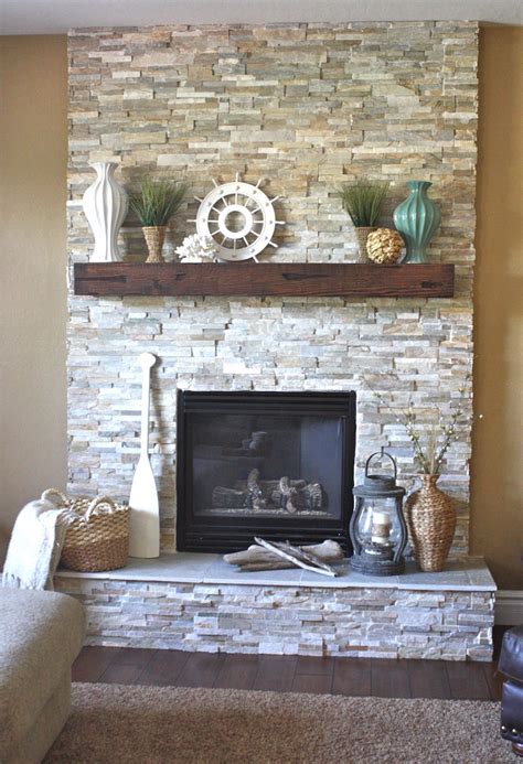 Rock Fireplace With Mantel – Mriya.net