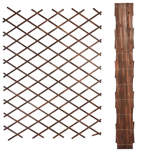 Wooden Garden Trellis Uk : Riveted Garden Trellis 1 8m X 0 3m Expanding Trellis Tan Uk Garden ...