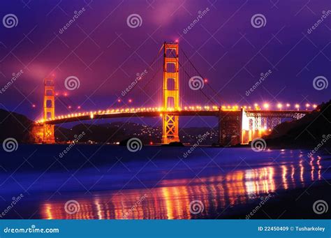 The Golden Gate Bridge from Baker Beach Stock Image - Image of headlands, dawn: 22450409