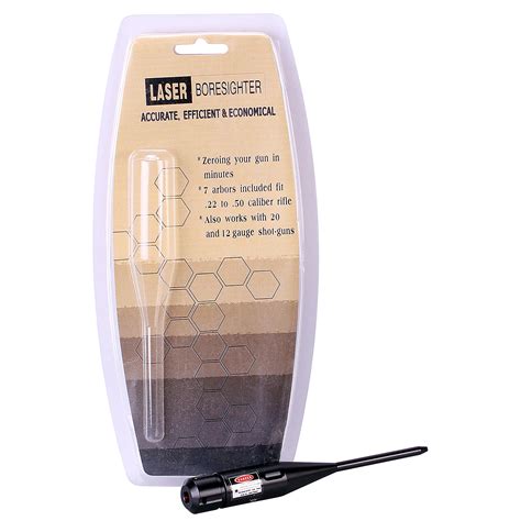 Laser Bore Sighter Boresighter Rifle Rimfire .22 - .50 12g Shotgun Zeroing | eBay