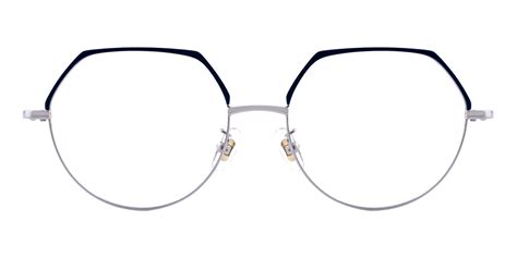 Visitty - Geometric Blue Eyeglasses Frames | ABBE Glasses