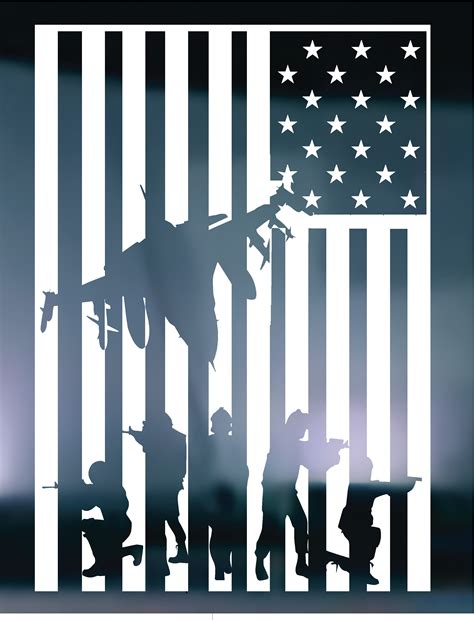 American Flag Soldier Silhouette?? SVG File