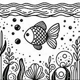 Fish In Aquarium Coloring Pages  ColoringDraftcom sketch template