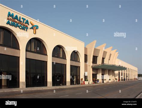 Malta International Airport passenger terminal main entrance Stock Photo: 38775273 - Alamy