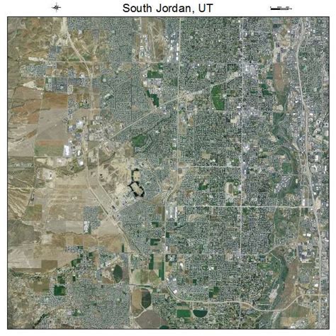 Aerial Photography Map of South Jordan, UT Utah