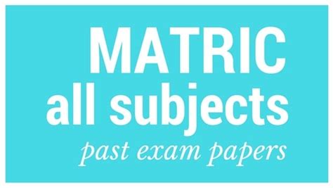 Download past matric exam papers here | Parent24