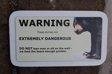 15 Funny Warning Signs Found On The Zoos That Make More Sense Being Witty - Powws