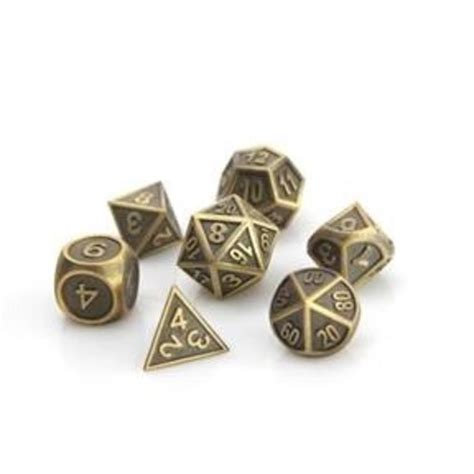 Metal RPG Dice: Battleworn Collection - Boardgames.ca