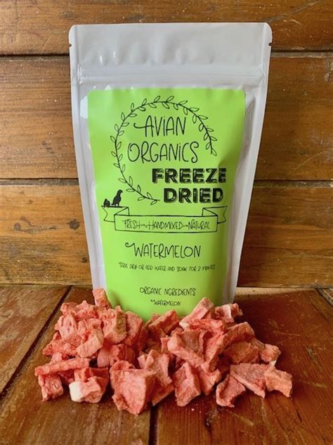 Freeze Dried Watermelon Healthy Organic Freeze Dried Chop for Pet Birds & Parrots Freeze Dried ...