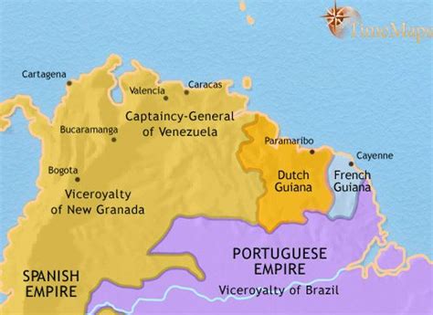 Map of Venezuela, Colombia and the Guianas, 1837 | TimeMaps