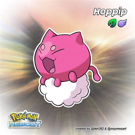 Pokémon ReBoot en Instagram: “🌺 #187: Hoppip, the Cottonweed Pokémon. 🌺 ...