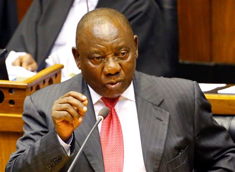 President of South Africa Ramaphosa addresses MPs after being elected ...