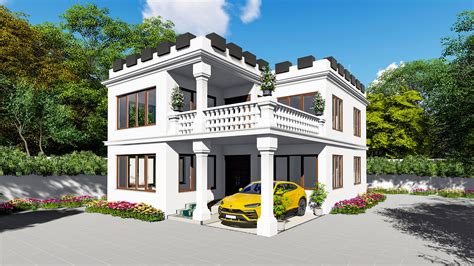 3ds max modeling and vray render | Luxury exterior, 3ds max, Exterior