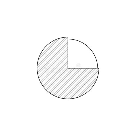 Pie Chart Thin Line Icon. Diagram Pie Chart Hand Drawn Thin Line Icon ...