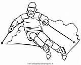 Disegno Sci Slalom 1 Categoria Sport Da Colorare sketch template