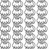 Free Printable cat coloring Pages  Ausdruckbares Malpapier Freebie sketch template