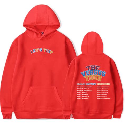 Sturniolo Triplets Hoodies Let's trip Arch Tour Hoodie New The Versus Tour Merch Men Women ...