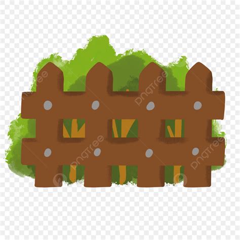 Wooden Fence PNG Image, Wooden Fence With Plant, Wooden, Fence, Plant PNG Image For Free Download