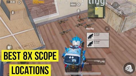 PUBG Mobile: Best locations to find 8x scope in Erangel