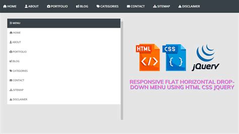 Responsive Drop-down Menu Using Html Css Jquery (Source Code)