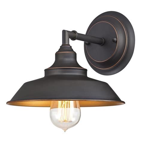 Westinghouse Iron Hill 1-Light Oil Rubbed Bronze Wall Mount Sconce ...