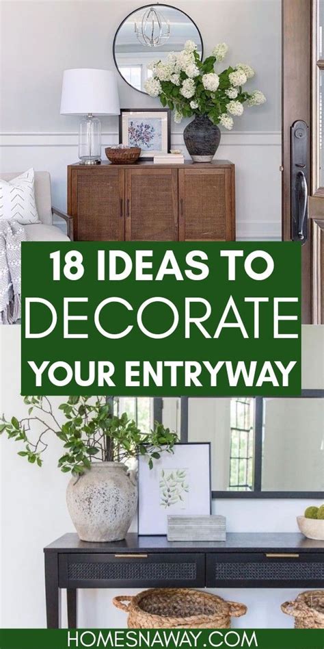 18 Ideas To Decorate Your Entryway | Entryway table decor, Foyer table decor, Hallway table decor