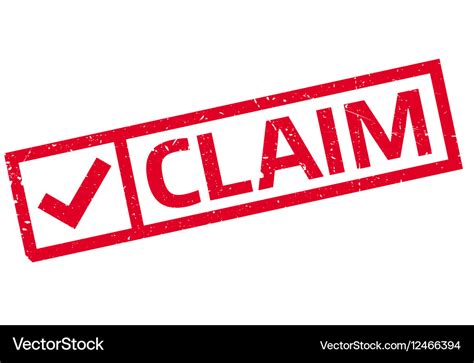 Claim rubber stamp Royalty Free Vector Image - VectorStock