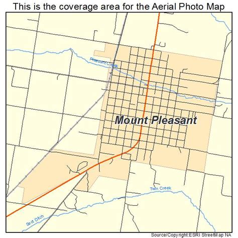 Aerial Photography Map of Mount Pleasant, UT Utah